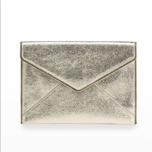 REBECCA MINKOFF
Leo Metallic Leather Clutch